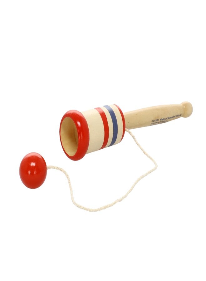 Continuum Games Way Back Toys Wooden Ball Catch, Game of Steady Hands and Skill, Novelty Family Fun Game for Ages 5 and up - Image 1
